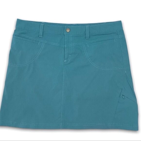 Athleta Teal Blue Dipper A-line Skort Skirt 2 - Picture 2 of 7